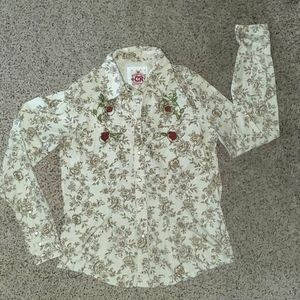 Country Royalty Floral Western Shirt